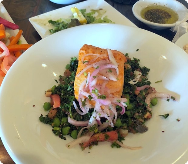 lebanese taverna lunch salmon salad