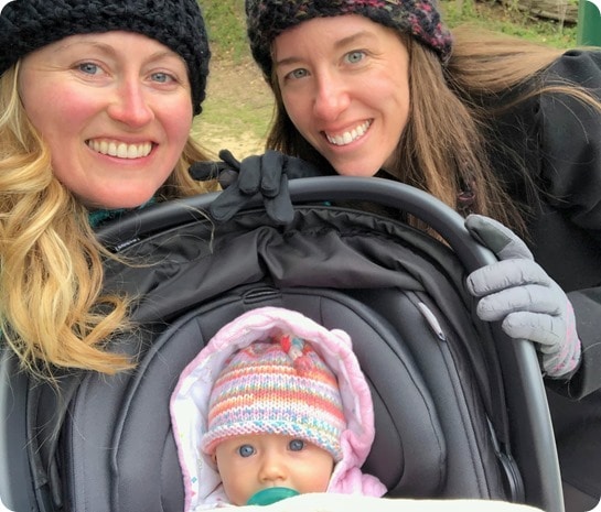 baby walk with future sister in law