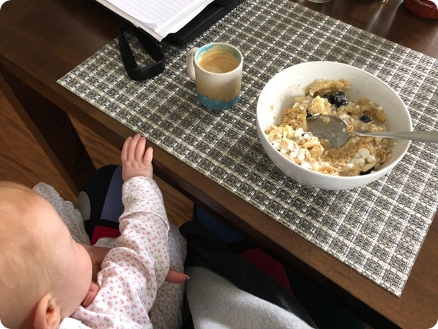 breakfast with baby