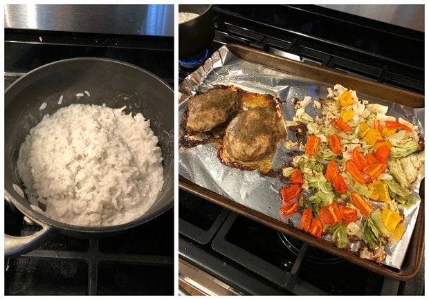 easy sheet pan chicken with coconut milk curry