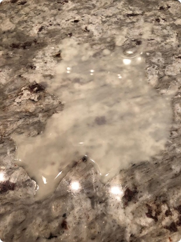 spilled breastmilk