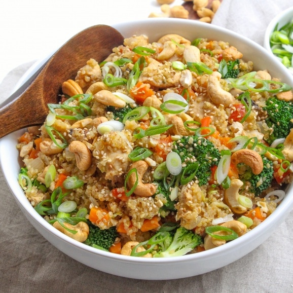 Instant pot quinoa fried rice 2