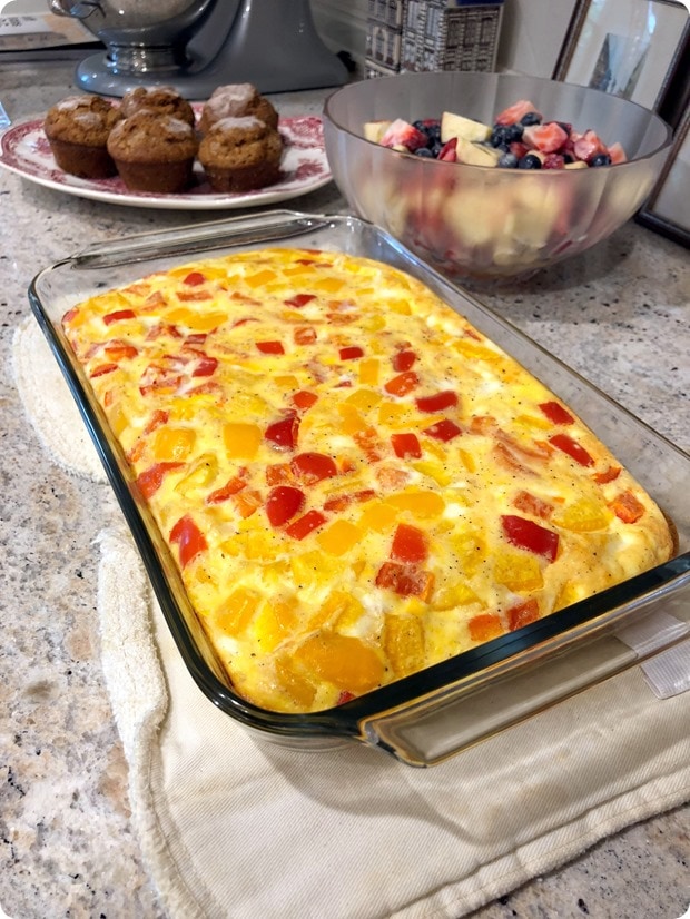 smoked salmon veggie bake