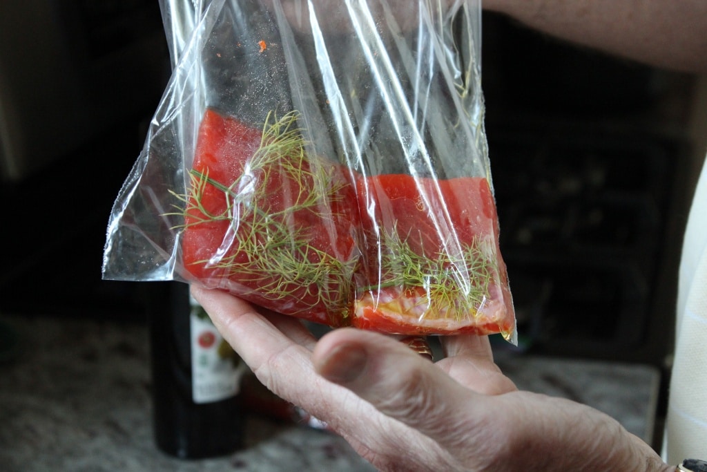 sous vide salmon