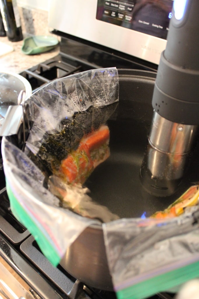 sous vide salmon