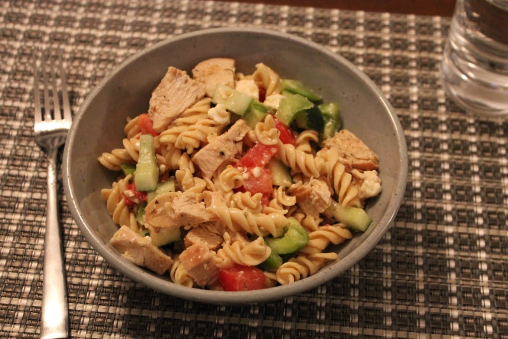greek chicken pasta salad easy