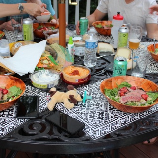 grill night with friends