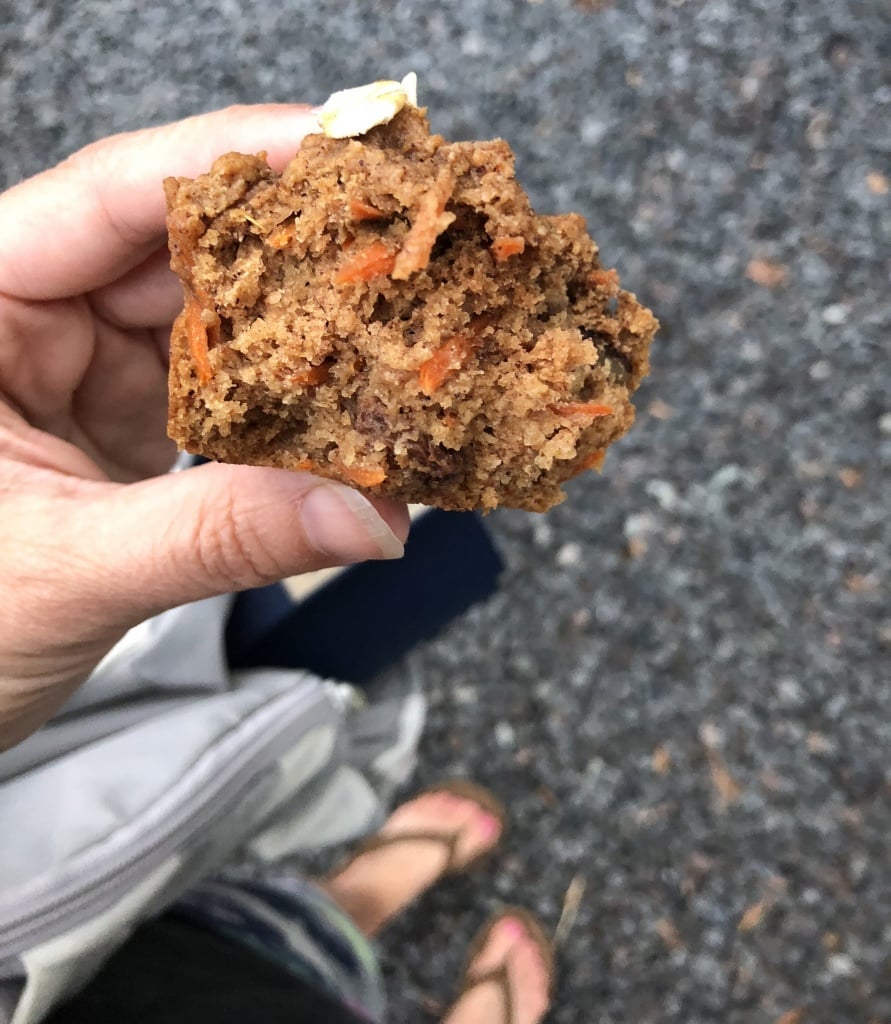 whole wheat vegan carrot cake muffins