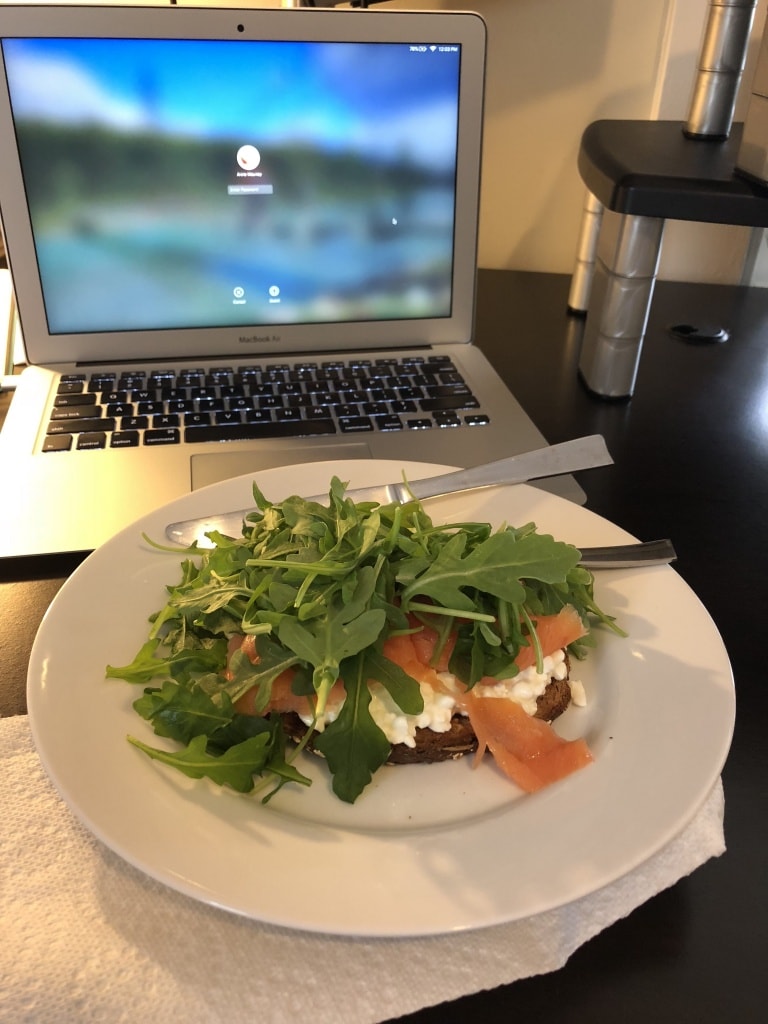 cottage cheese smoked salmon toast