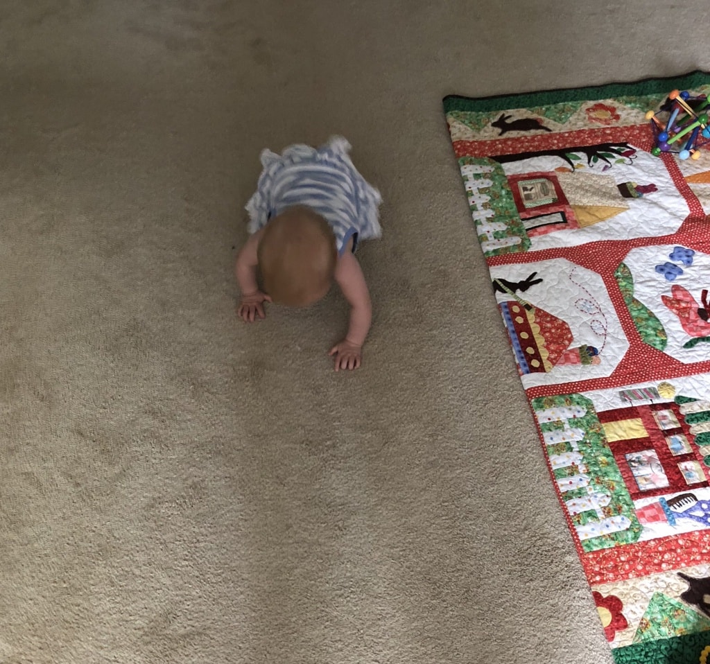 baby crawling