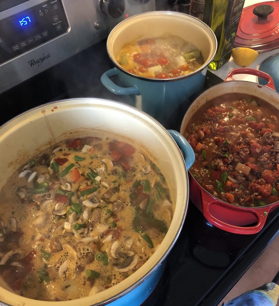 batch cooking italian soups
