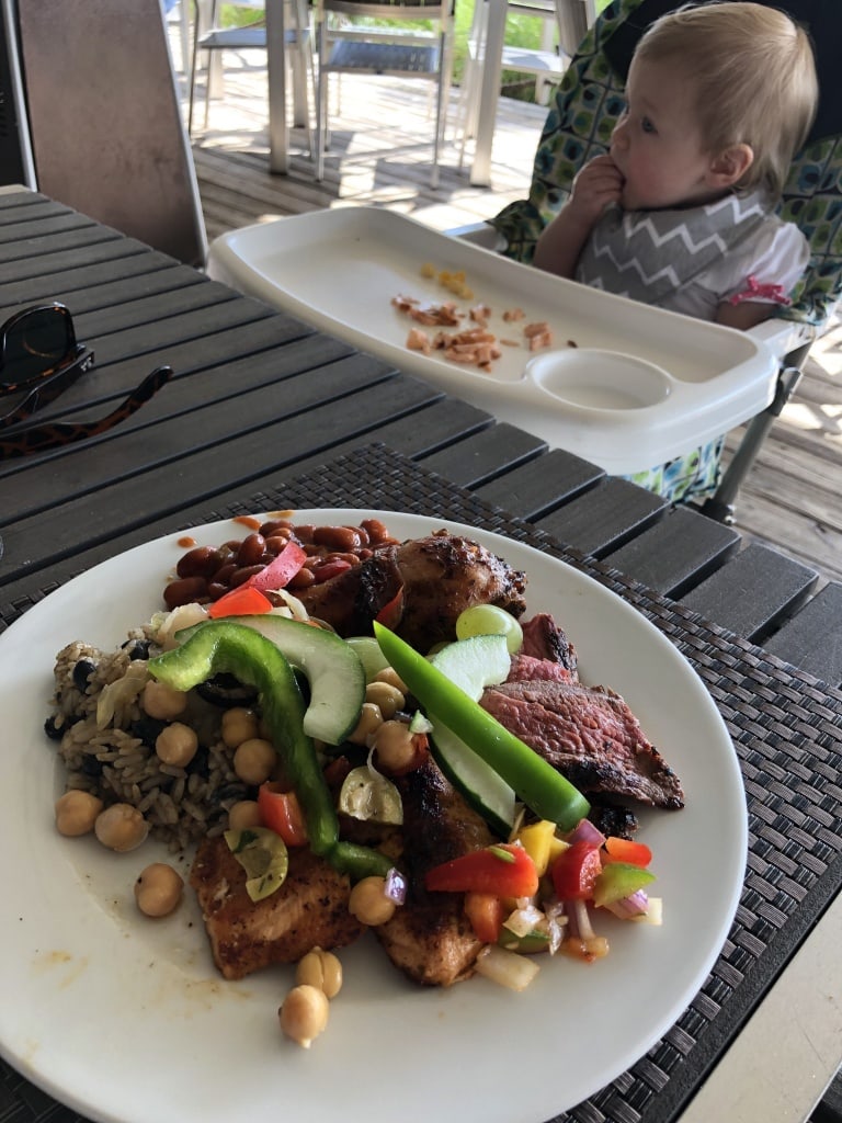 club med sandpiper bay buffet food