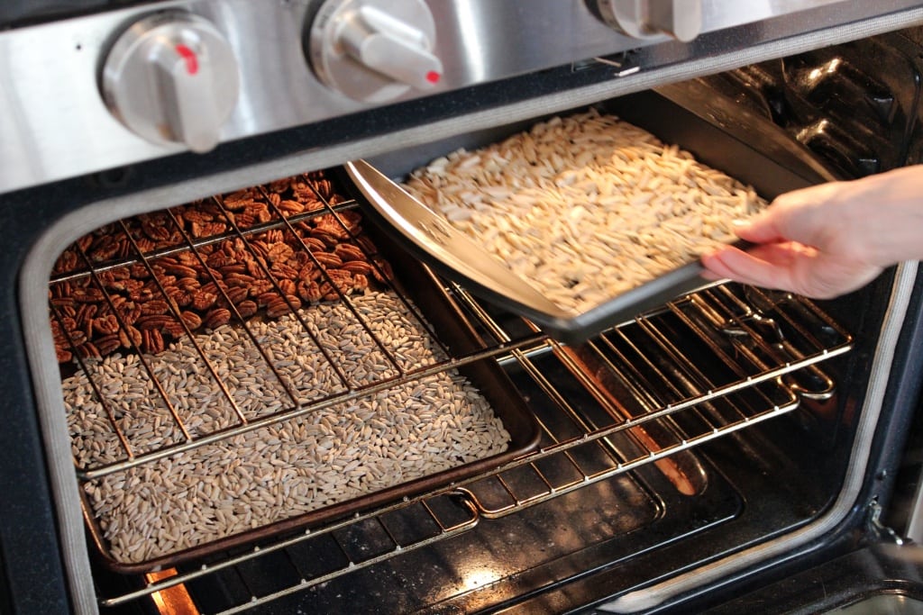 toast nuts and seeds for more flavor