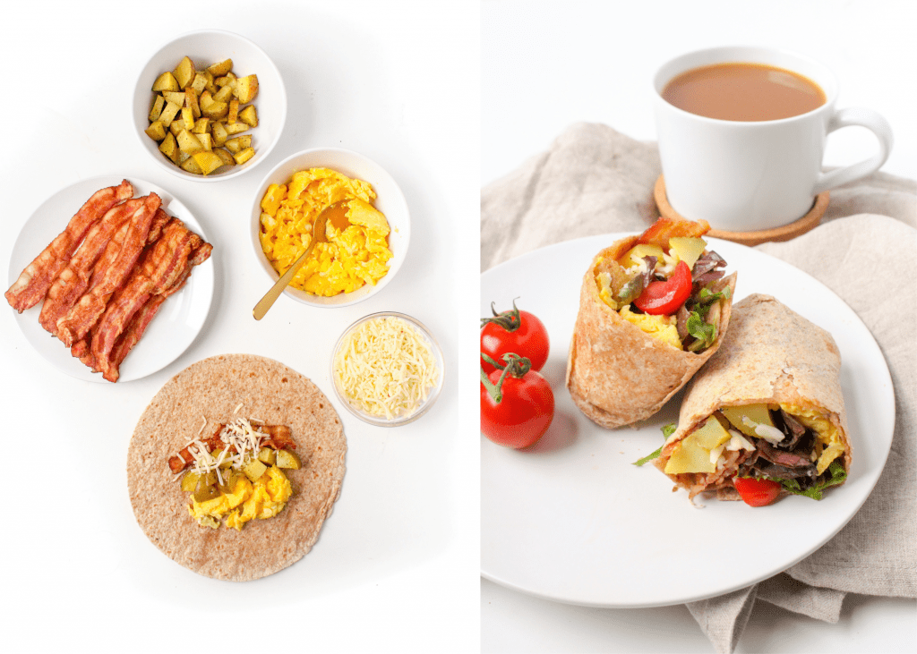 bacon and potato egg burrito recipe