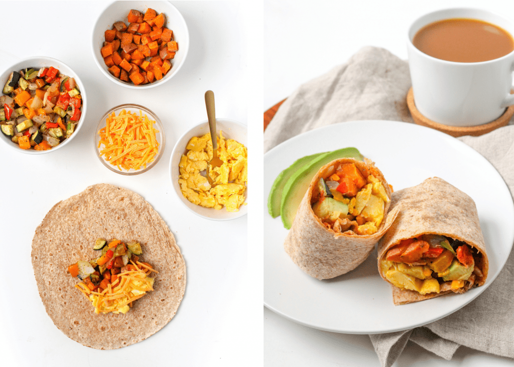 vegetarian breakfast burrito recipe with sweet potatoes