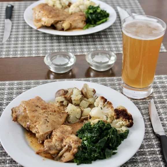 chicken with craft beer bbq sauce