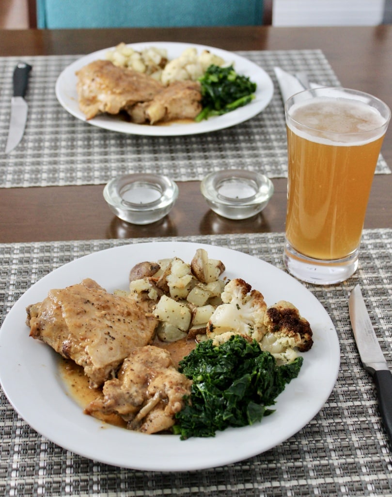 chicken with craft beer bbq sauce