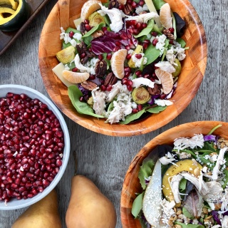 grain salad bowl pomegranate