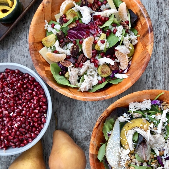 grain salad bowl pomegranate