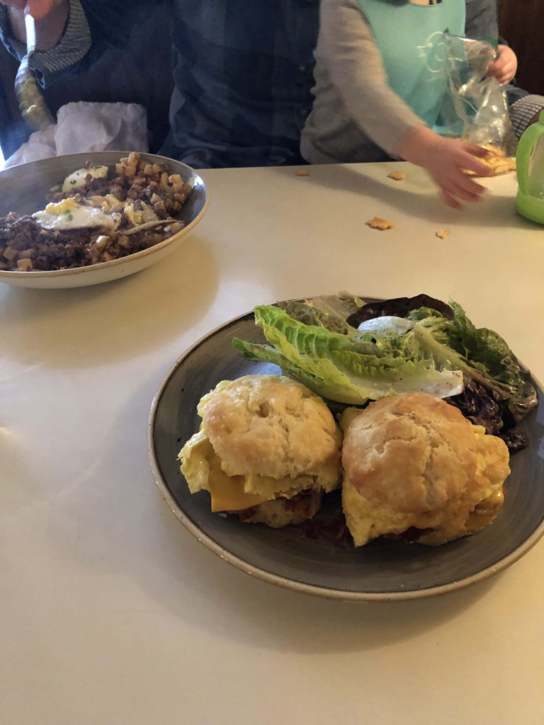 evening star cafe biscuit egg sandwiches