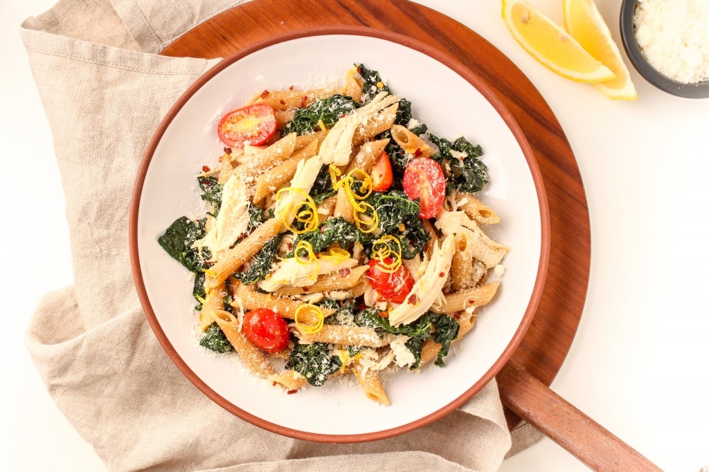 how to use rotisserie chicken for easy pasta dinners