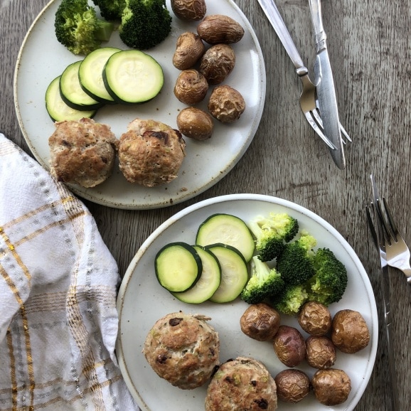 turkey dijon meatloaf muffins