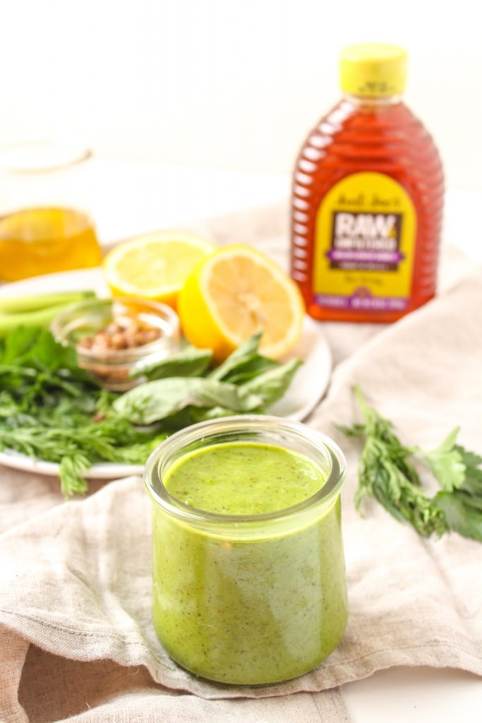 raw honey herb vinaigrette