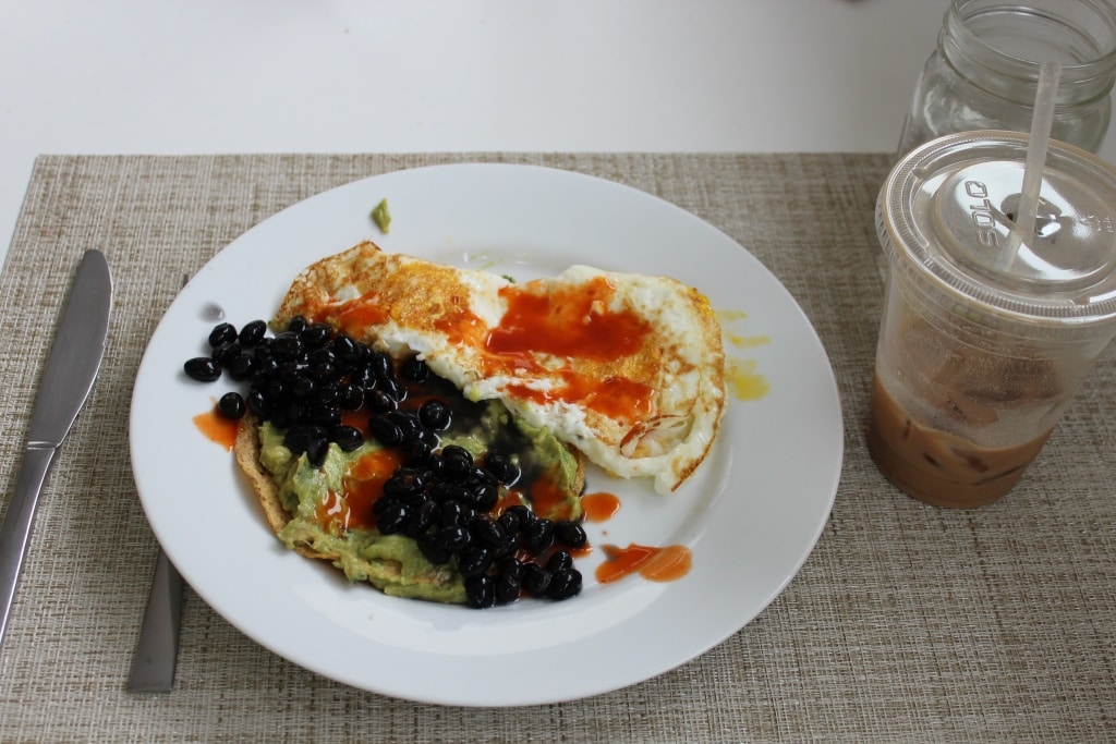 post run fuel - homemade huevos rancheros