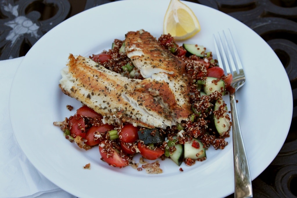 quinoa fish salad