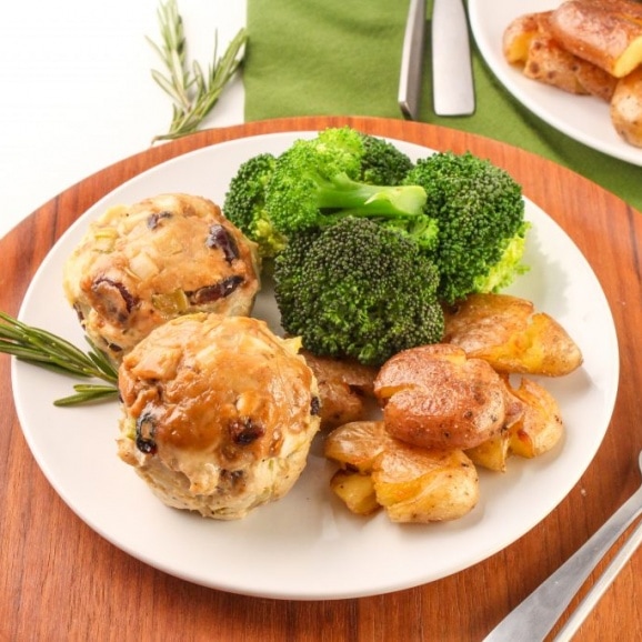 turkey dijon mini meatloaf muffins