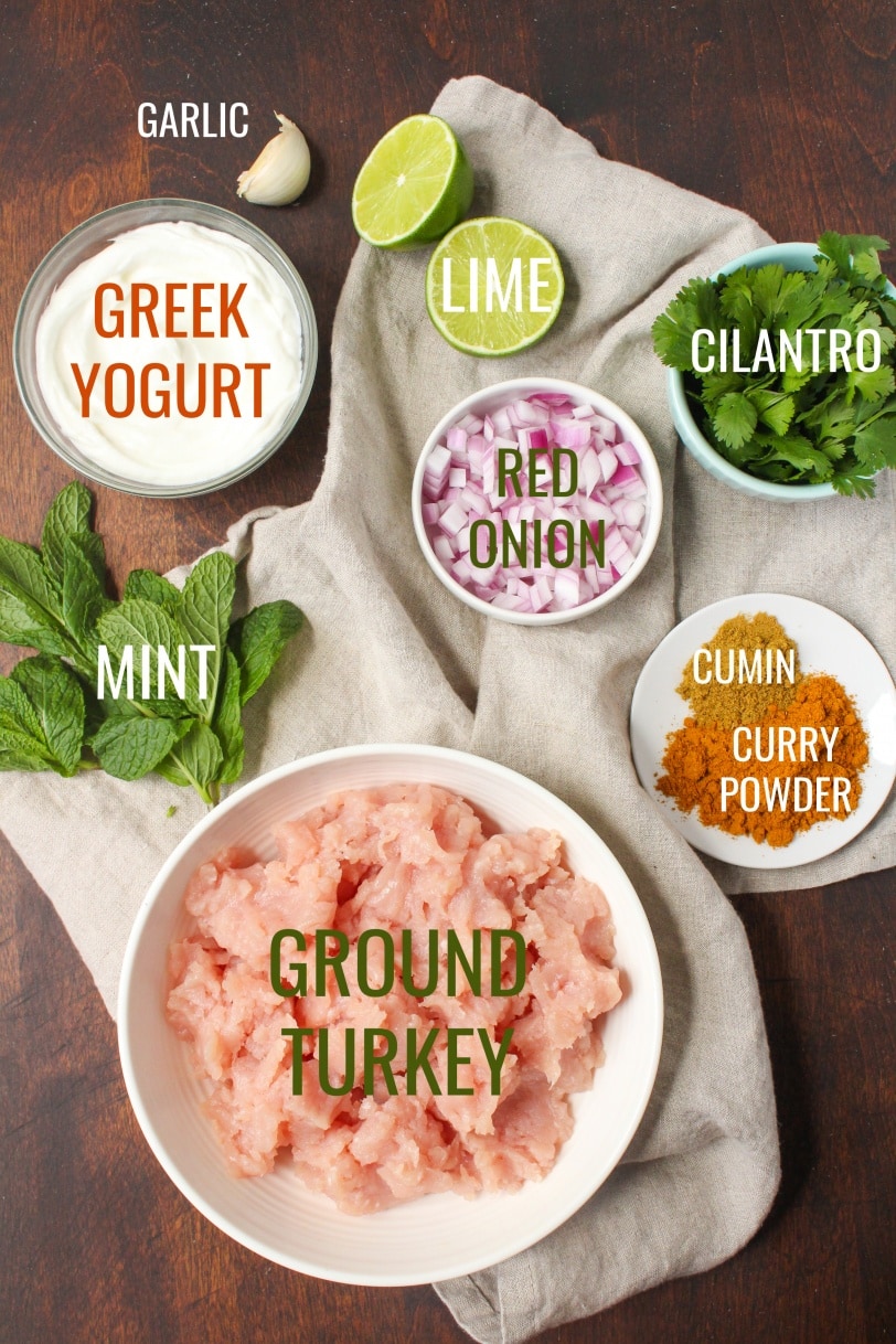 Curry Turkey Burgers Ingredients