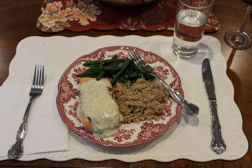 salmon with lemon mustard dill sauce