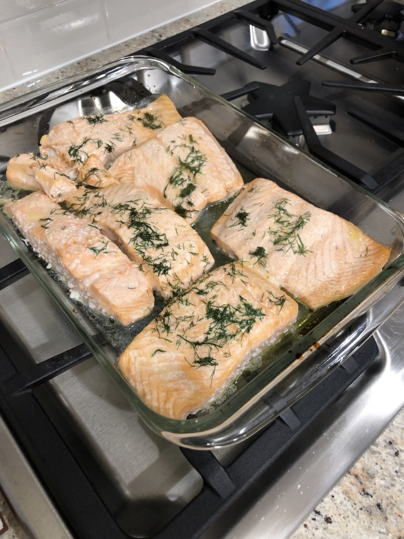 salmon with dill lemon sauce