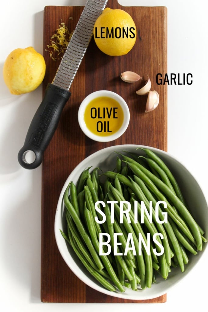sauteed green bean ingredients
