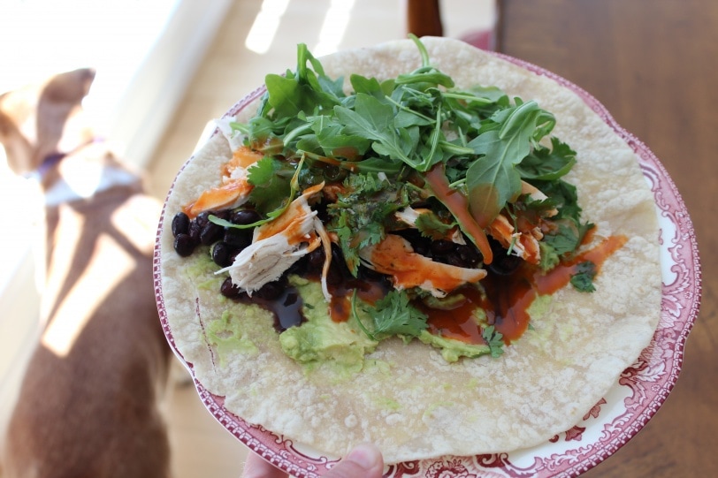 easy rotisserie chicken burrito healthy