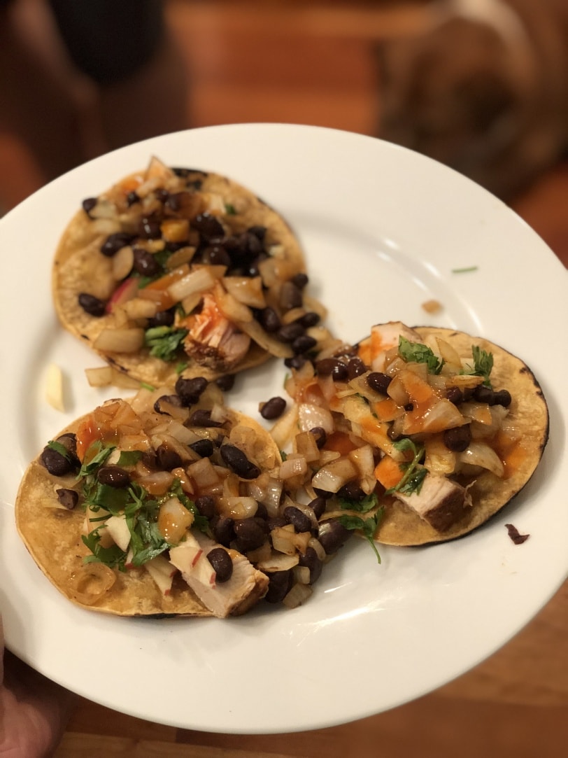 chicken tacos with apple