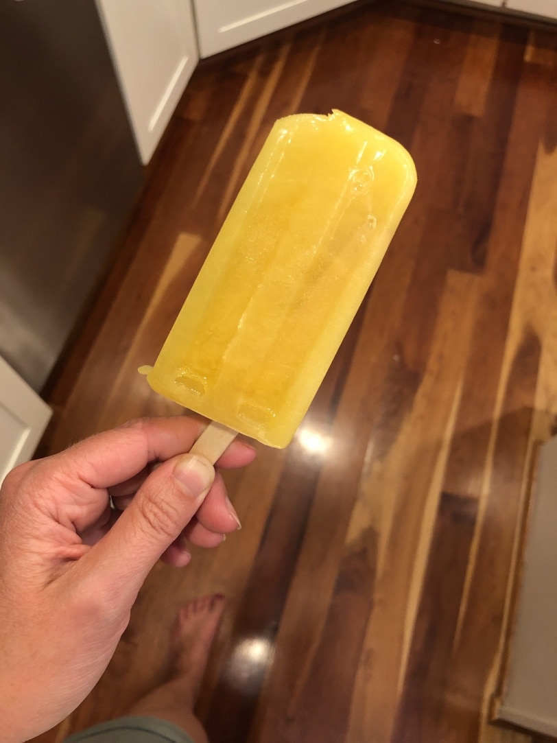 orange juice popsicle