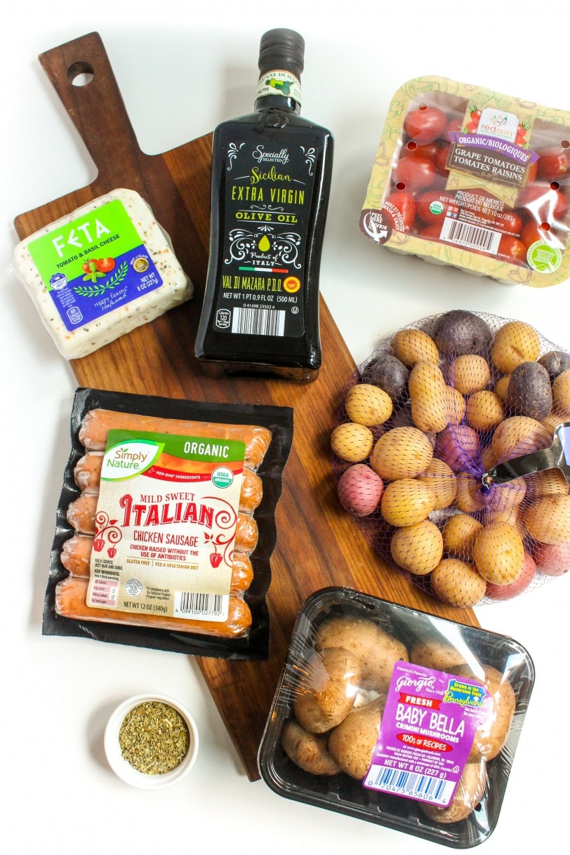 sausage and veggie foil packets ingredients