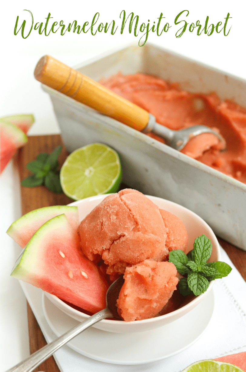 watermelon mojito sorbet recipe
