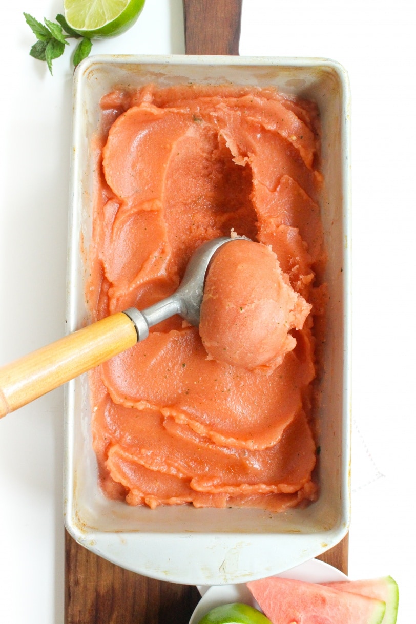 watermelon mojito sorbet recipe
