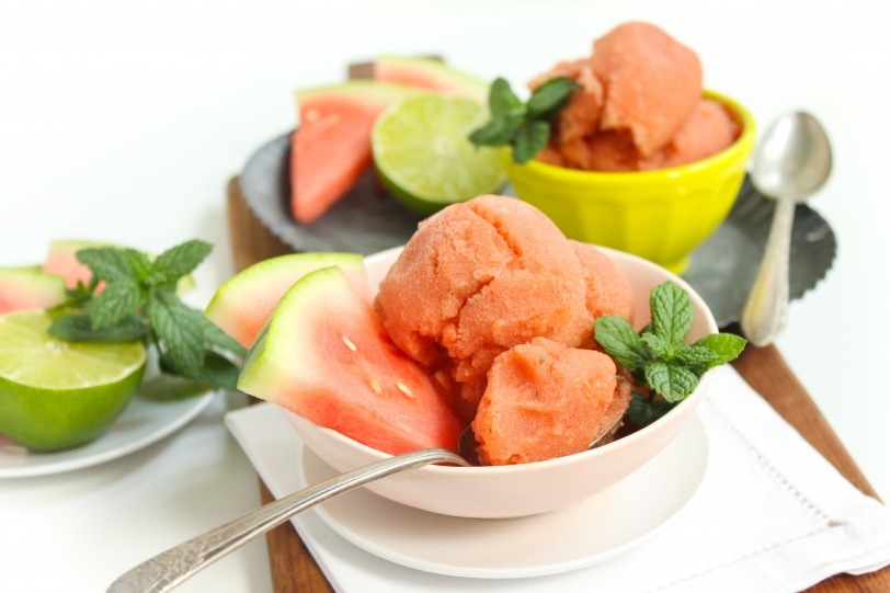 watermelon mojito sorbet recipe