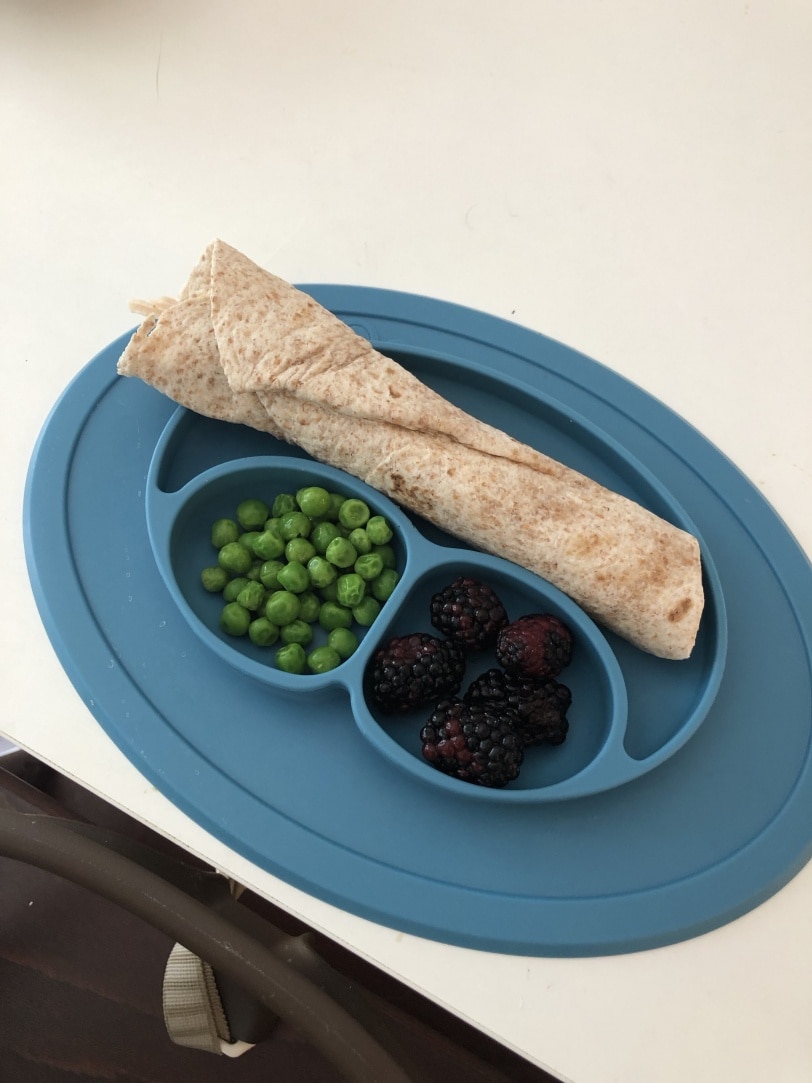 toddler lunch idea healthy wrap
