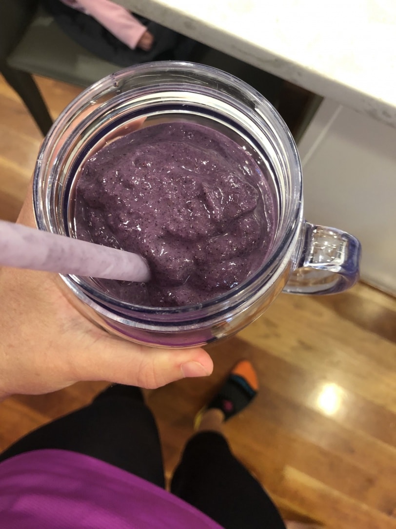 easy wild blueberry smoothie