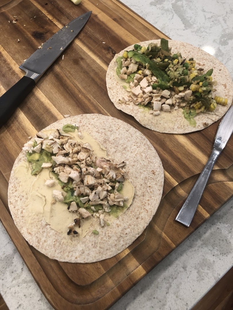 easy chicken wrap for toddler