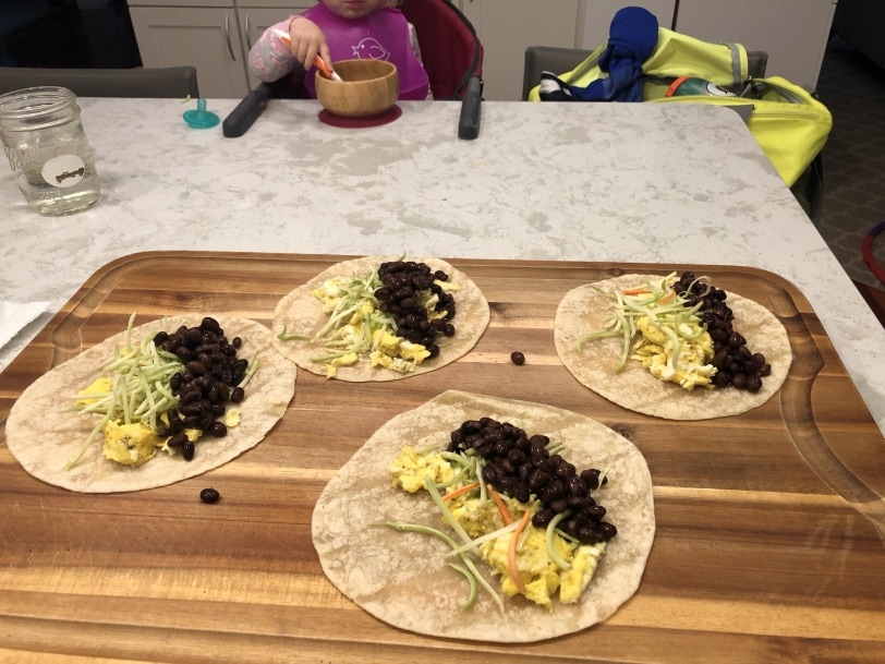 make ahead breakfast burritos