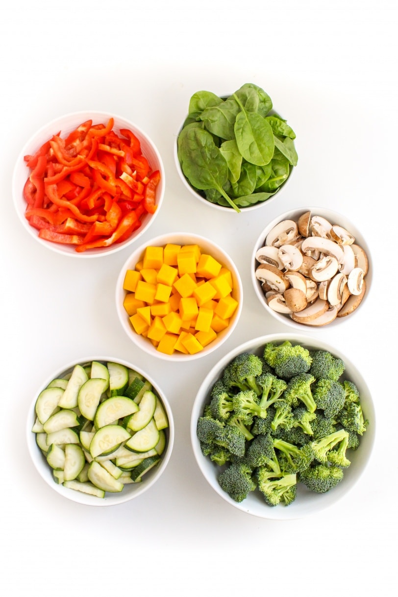 vegetables for pasta