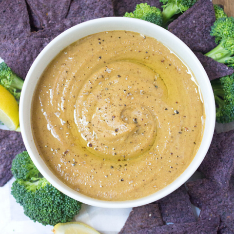 5-Minute Savory Pumpkin Hummus Dip (Easy Fall Appetizer)