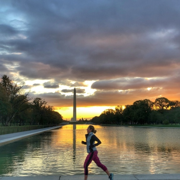 sunrise run reflecting pool DC