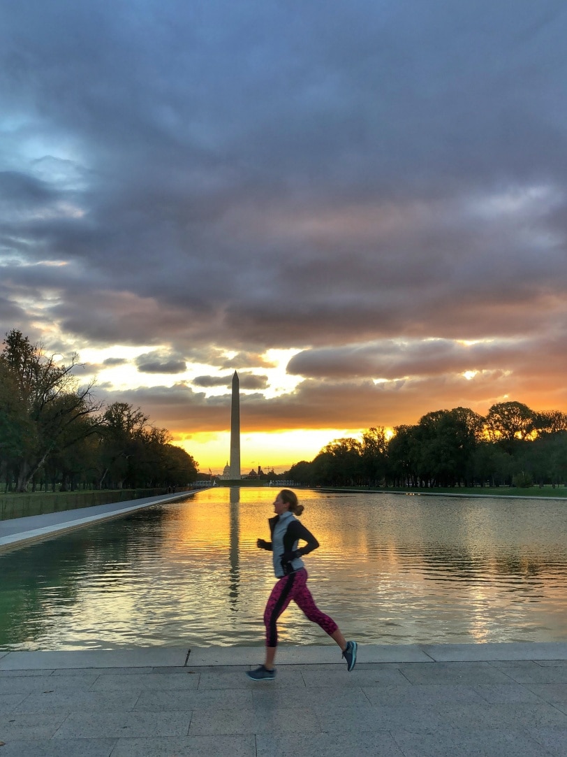 sunrise run reflecting pool DC