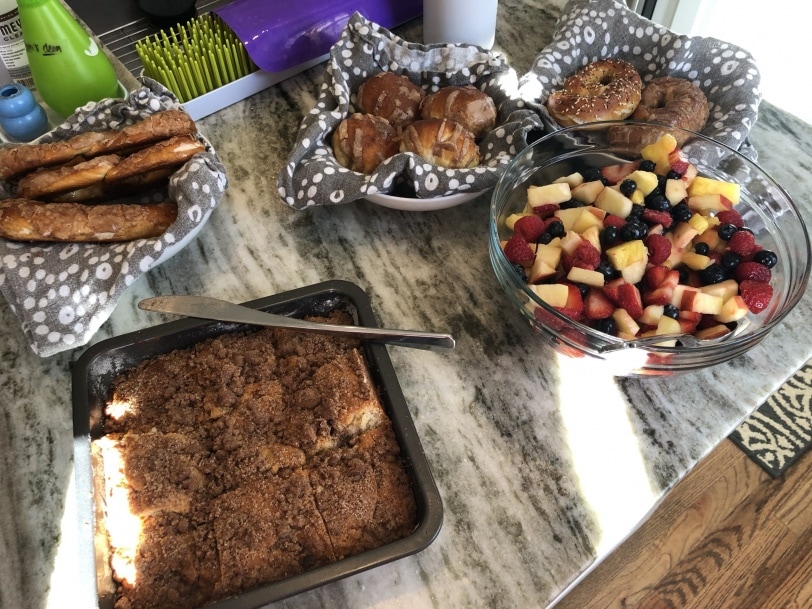 brunch spread